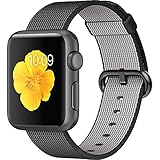 Apple 38mm Smart Watch - Space Gray Aluminum, Black Woven Nylon Band