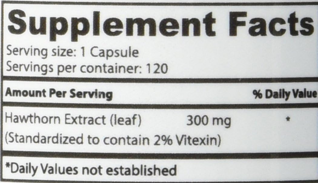 Superior Labs — Best Hawthorn Vitamin Supplement NonGMO, Non Synthetic — 300 mg Dosage, 120 Vegetable Capsules — Powerful Antioxidant — Healthy Digestion — Circulatory & Cardiovascular Health: Health & Personal Care