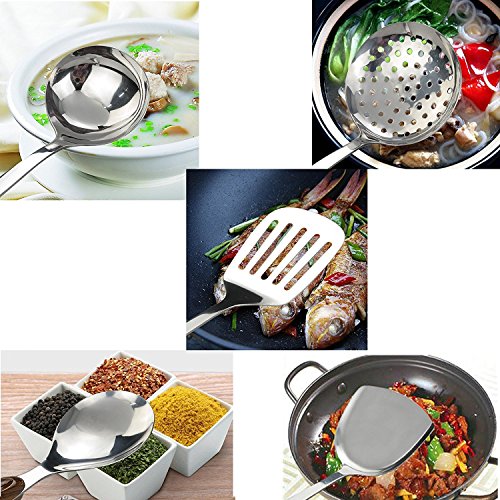 Cand 9-Piece Stainless Steel Kitchen Utensil Set, Cooking Utensils - Thumbnail 2