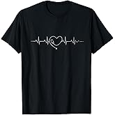 Medical Nursing Heart Stethoscope Heartbeat Medical Nurse T-Shirt