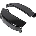 Cab Corners Compatible with 1999-2007 Chevy Chevrolet Silverado GMC Sierra 4 Door Extended Cab Trucks Replacement for 0856-115 0856-116 Black (Pair)