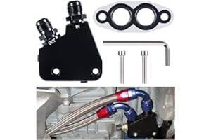 Engine Oil Cooler Adapter Kit - Suitable for GM LS LS1 LS2 LS3 LS6 LS7 LS9 2005-2019 Corvette (5-Pack)