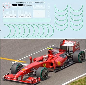 1 Ferrari F60 Barcode For Tamiya Kit Decals Tb Decal Tbd10 Amazon Co Uk Toys Games