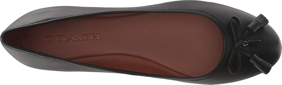 coach bea leather flat