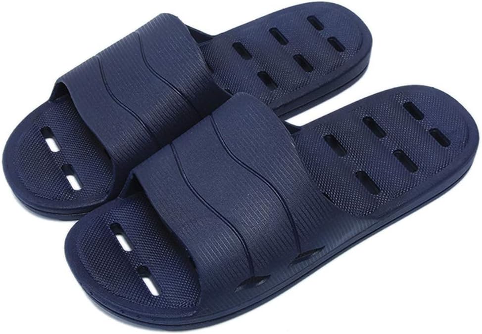 FINLEOOShower Sandal Slippers with Drainage Holes Quick Drying Bathroom Slippers Gym Slippers Soft Sole Open Toe House Slippers for Men and Women