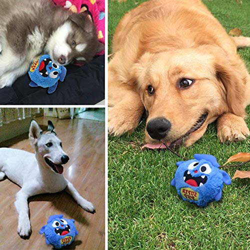 Petbobi Automatic Dog Toys Interactive Plush Giggle Ball Shake Squeak