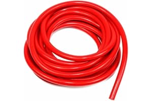 PLATINUM PERFORMANCE PARTS Heavy Duty Reinforced Silicone Radiator Coolant Heater Hose - 5/8 Inch Inside Diameter (16 MM) (Red, 5 Feet)