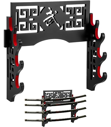Amazon.com : Barydat 4 Tier Katana Sword Stand Wall Mount, Dragon