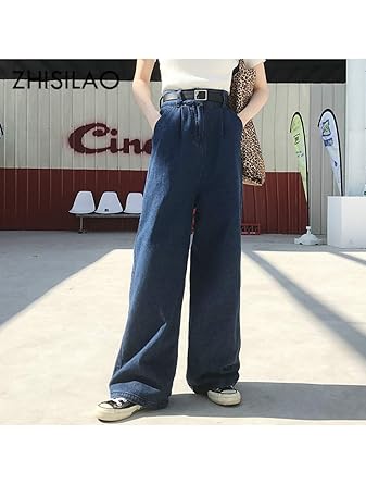 Niuzai Jeans Mom Jeans Plus Size Wide Leg Jeans Mujer Pantalones