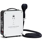 Elitzia Nano Micro Mist Hair Steamer - Professional Hot Steam Sprayer for Hair Coloring, Perming & Deep Hydration with Timer | Handheld for Natural Black Hair White ETD504