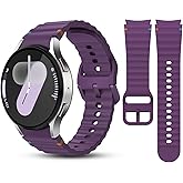 No Gap Band Compatible with Samsung Galaxy Watch 7/6/5/4/FE, Watch 5 Pro, Galaxy Watch 6 4 Classic, Soft Silicone Smartwatch Replacement Strap for Men and Women