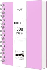 RETTACY A5 Notebook Wirebound 300 Pages 150 Sheets 100gsm Purple view 1