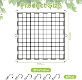 OFFCUP Elastic Trellis Net 120x120cm Garden Netting with 6 Hooks view 2