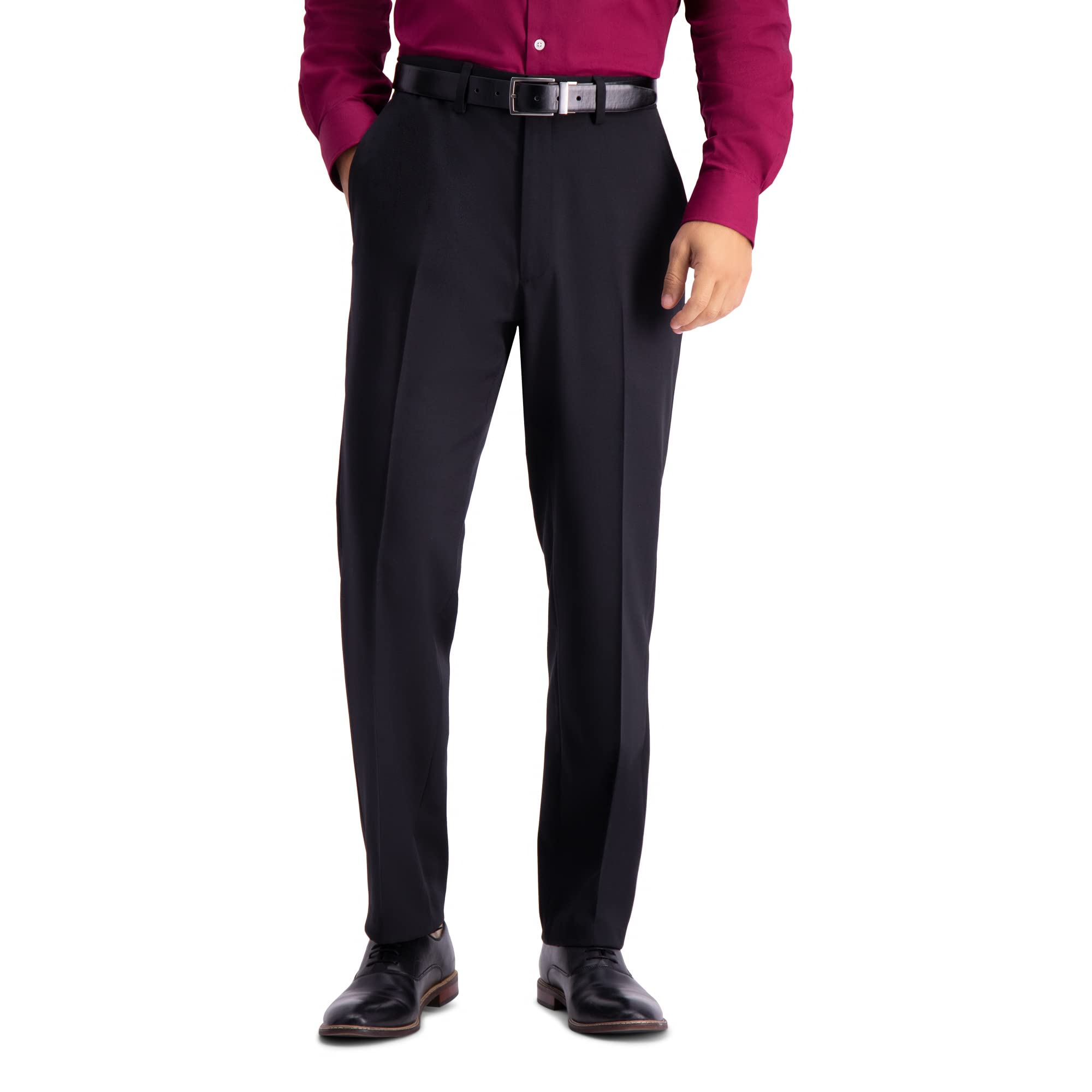Photo 1 of Haggar Men's Travel Performance Twill Tailored Fit Suit Separate Pant Suit, Black, 40Wx32L