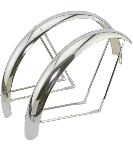 F&R Lowrider 20" Flared Adjustable GOLD Bicycle Duck Tail Fender Set