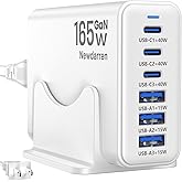 iPhone 17 Charger USB C Fast Charger Block, 3 Type C Port Each 40W Charger for iPhone 17 16 15 Pro Max Plus, Galaxy S25 S24 S23, iPad, Tablet, Total 165W GaN 6 Port Wall Charging Station Hub Adapter