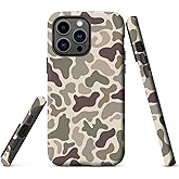 for iPhone 15 Case,Retro camo Design,Dual Layer Soft TPU Hard PC Bumper Case Design