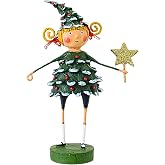 Lori Mitchell JOLLY HOLLY Polyresin Gold Star Tree 11056