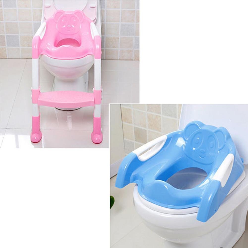 Multi Steps Pour Enfant Toilettes Grande Taille Borne Poele Pour Bebe Reducteur Wc Avec Marche Pour Etapes Assistant Pot Echelle Reglable De Siege De Securite Pour Enfant Apprentissage De La Proprete Bebe