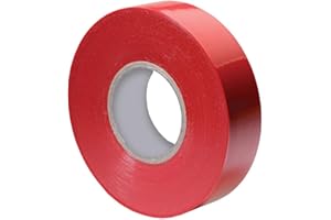 Xtricity Vinyl Red Electrical Tape 3/4 inch x 66 Ft for Electrical Insulation, Wire Bundling and DIY Repairs – Durable, Stret