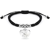 Mothers Day Gifts for Mom,Personalized Mother's Day Gifts Unique Mom Gift 40th 50th 60th 70th Birthday from Daughter from Son Easter Valentines Day Christmas Xmas Young Moms Gift Braided Bracelet