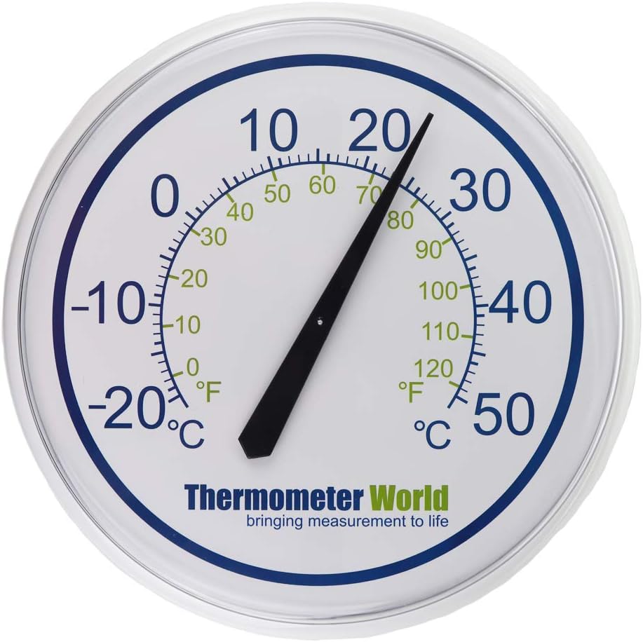 Large Outdoor Thermometer for Indoor or 
