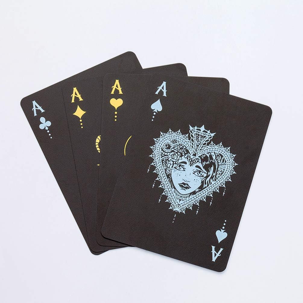 ACELION Waterproof Plastic Playing Cards, Deck of Cards, Gift Poker