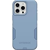 OtterBox iPhone 15 Pro MAX (Only) Commuter Series Case - Crisp Denim (Blue), Slim & Tough, Pocket-Friendly, with Port Protection
