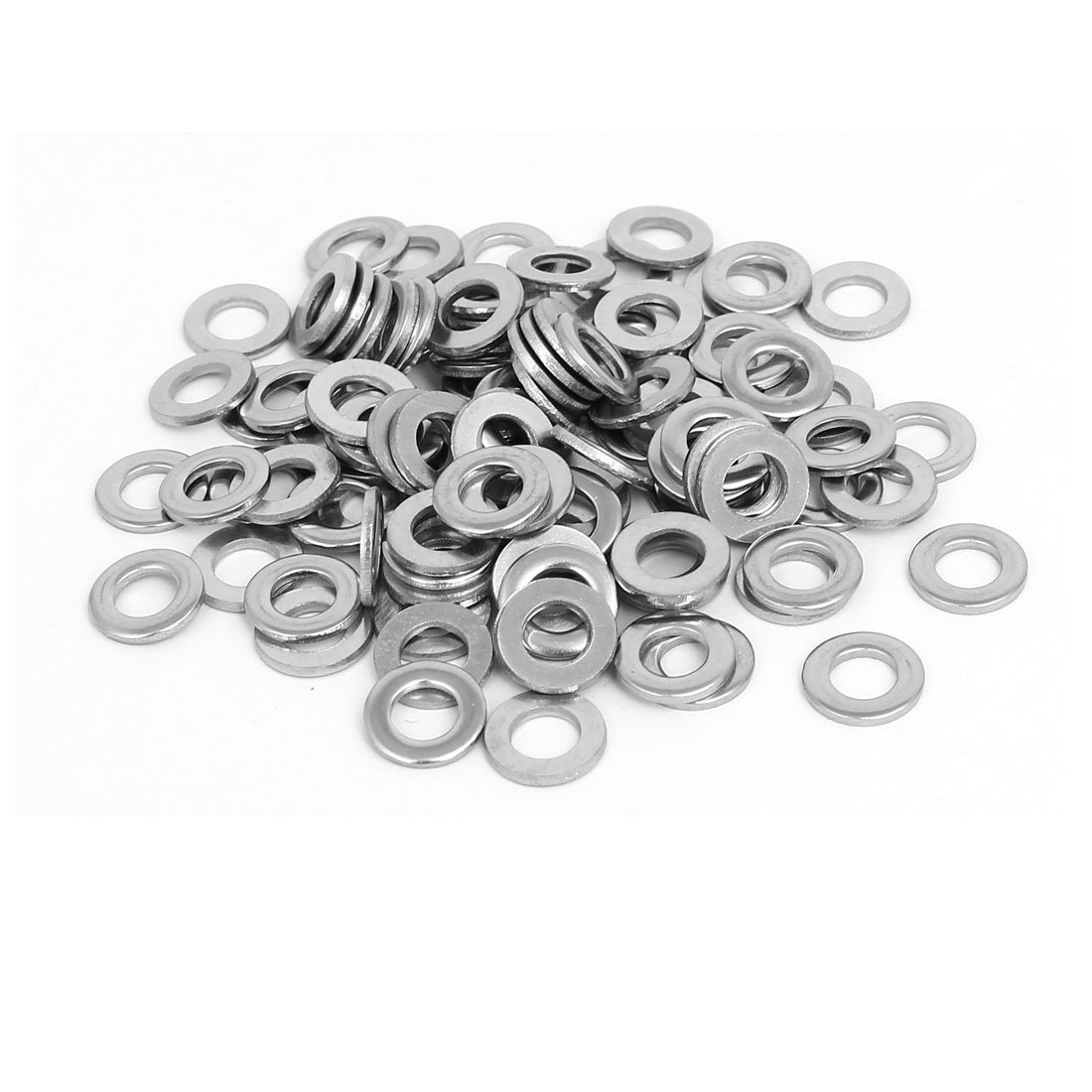 Sourcingmap M6x12mmx1.6mm 316 Stainless Steel Flat Washers Gasket Fastener 100pcs