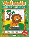 Animals Color By Number For Kids: 50 Animals Including Farm Animals, Jungle Animals, Woodland Animal Animals Color By Number For Kids: 50 Animals Including Farm Animals, Jungle Animals, Woodland Animal