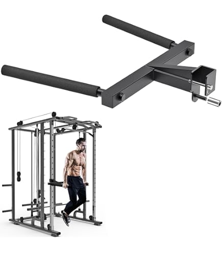 Kipika Nordic Hamstring Curl Squat Rack Attachment For Power Rack With 5/8" Or 1" Hole - Adjustable Leg Hold Down Attachment With Premium Leather Surface (For 3" X 3" Power Cages With