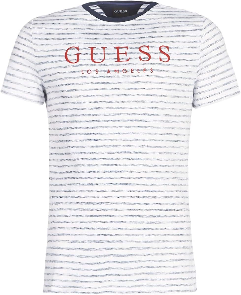 guess t shirt uomo righe