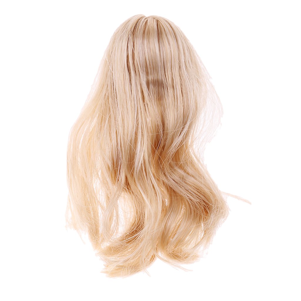 Homyl 1 6 Dolls Golden Long Hair Head Sculpture For 12 Hot Toys Ht