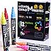 Pictek Liquid Chalk Markers Erasable, 12 Pack [EN71 Approved] Fine/Chisel Tip Markers for Kids/Adults, Chalk Pens for Chalkboard & Glass with 40 Labels