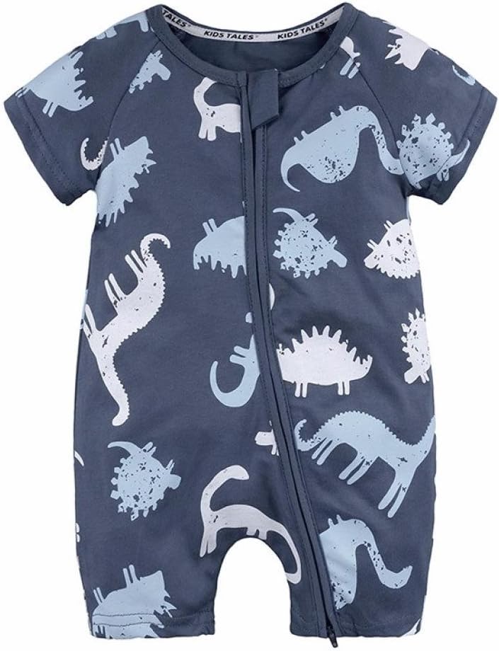 Unisex Bodysuit,OSYARD Toddler Newborn Baby Boys Girls Dinosaur Zipper Rompers Jumpsuit Outfits Clothes for 0-24M