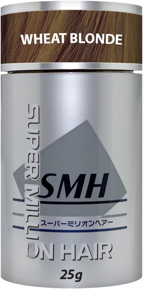 Super Million Hair - 1 x 25g Hair Building Fibres - No.7 Wheat Blonde, 25g Canister