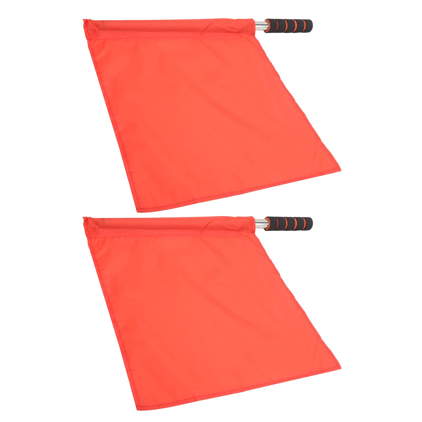 Shanrya Linesman Flag, 2Pcs Linesman Hand Flag Competition Linesman Flag for Sports Competition for Referee(red)