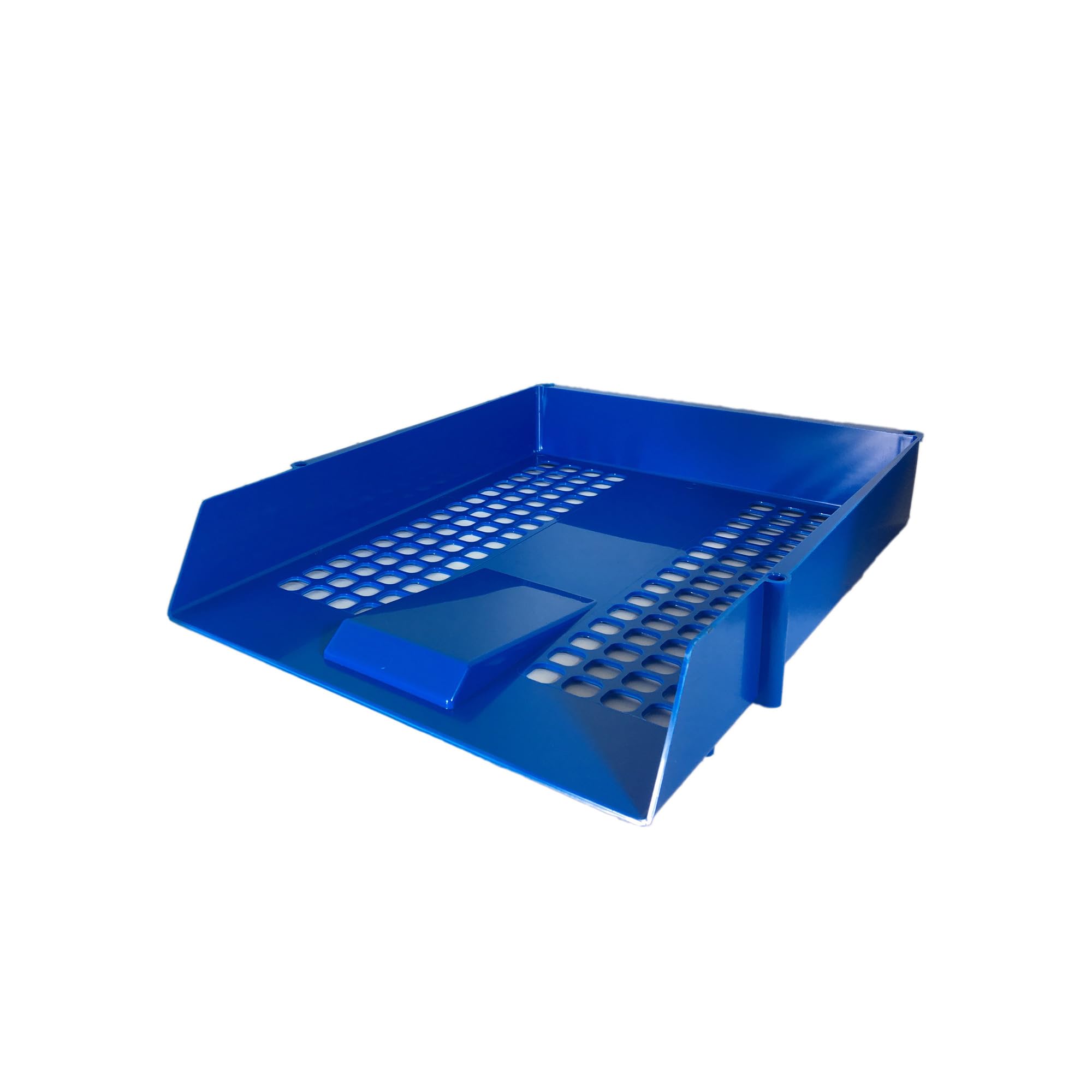 Deflecto A4 Essential Letter Tray in Blue, A4 Paper Tray Organiser, Letter Organiser Storage, Desk Trays - CP043YTBLU