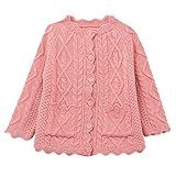 Moonnut Little Girls' Cashmere Cable Knit Cardigan Sweater (Baby/ Toddler)