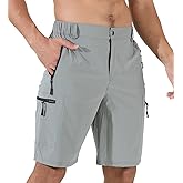 Suwangi Mens Hiking Cargo Shorts Quick-Dry Outdoor Athletic Short Travel Fishing Golf Tactical Short for Men with Multipocket