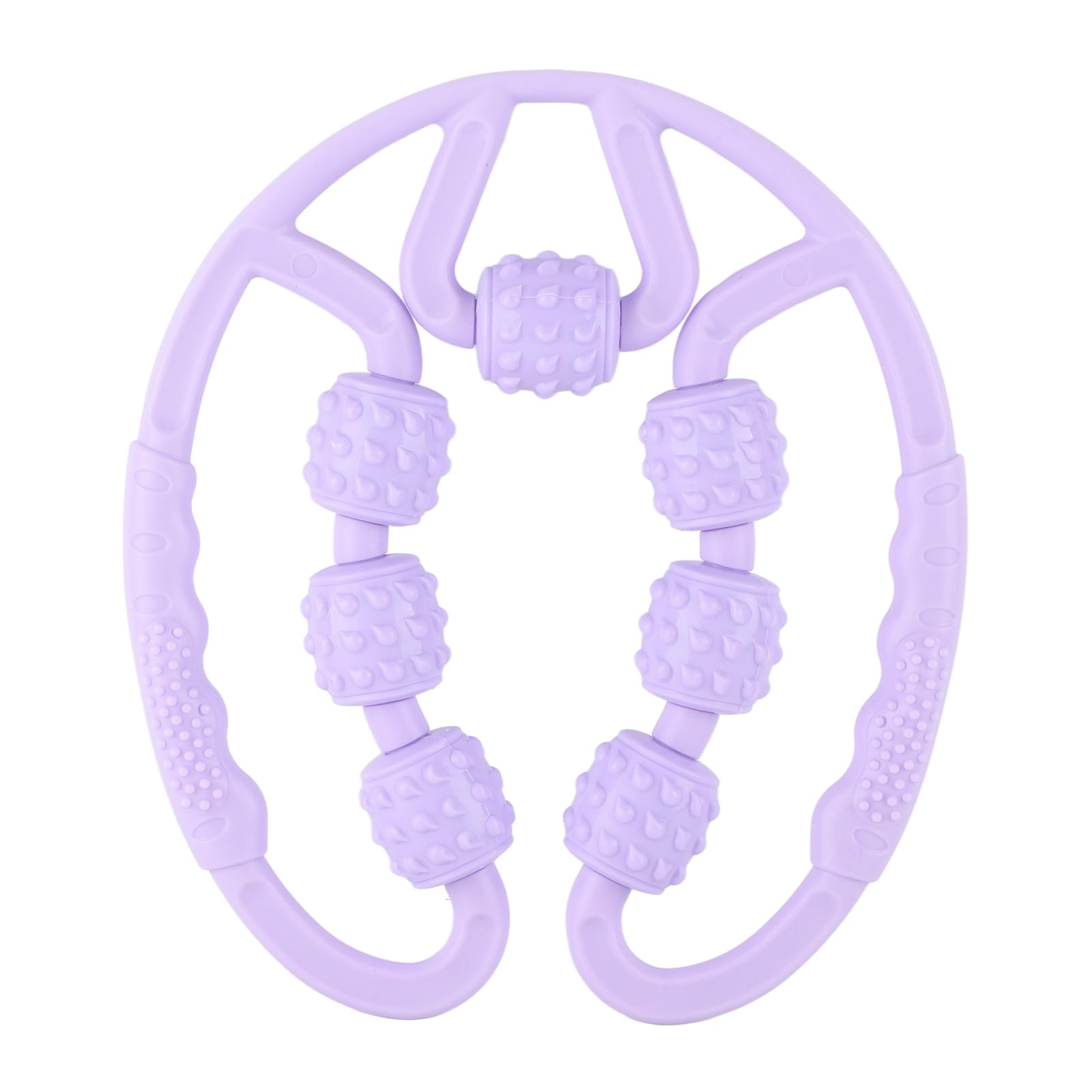 360° Trigger Point Massage Roller, U Shape Trigger Point Massage Roller 7 Wheel Massage Roller for Calves Leg Arms Relieve Muscle Soreness Stiffness Deep Tissue Pain Relief