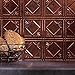 FASÄDE Traditional Style/Pattern 4 Decorative Vinyl Backsplash Panel in Moonstone Copper (One 18
