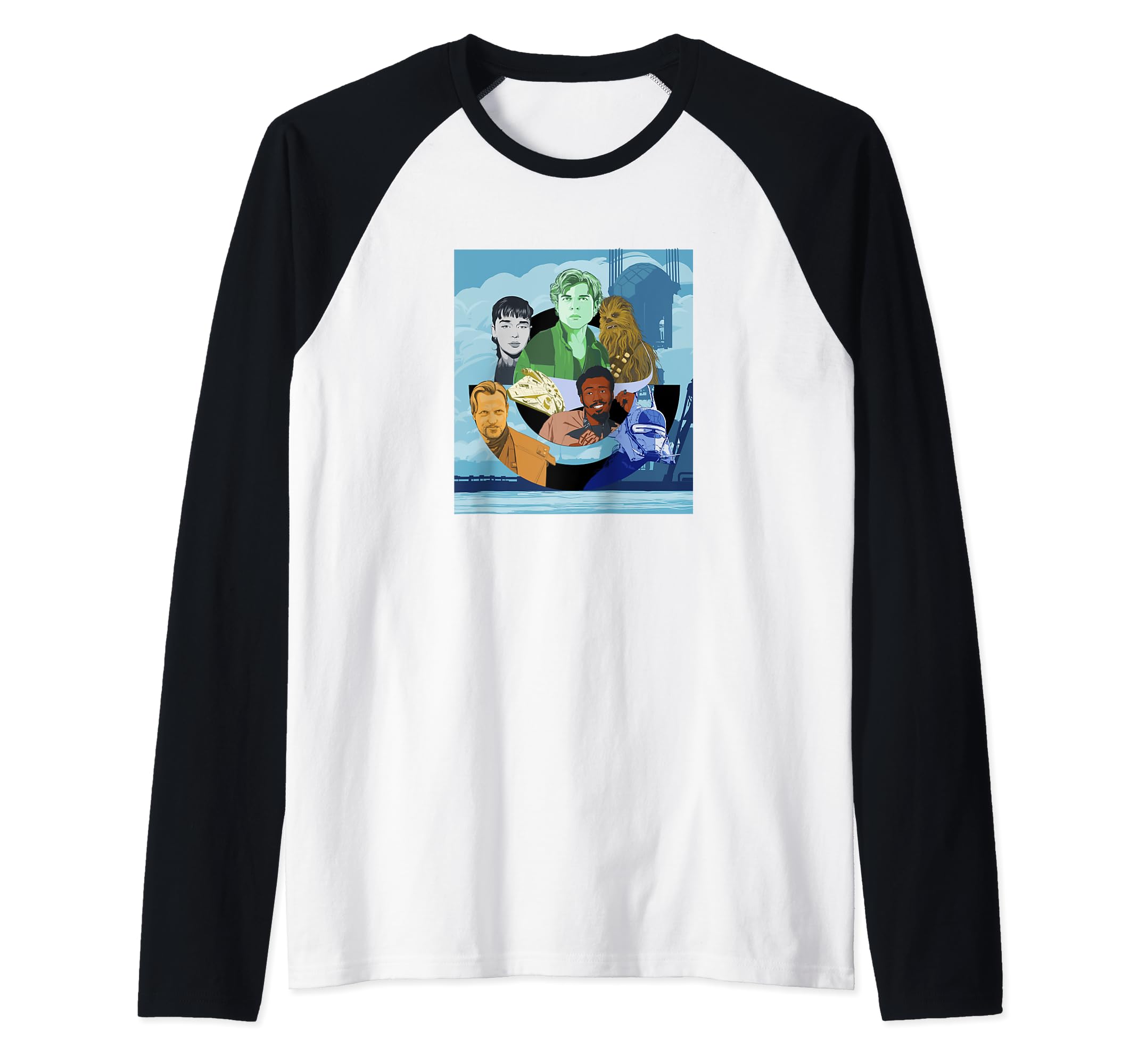 Star Wars: Solo Movie Exclusive Character Group Shot Raglan Baseball Tee