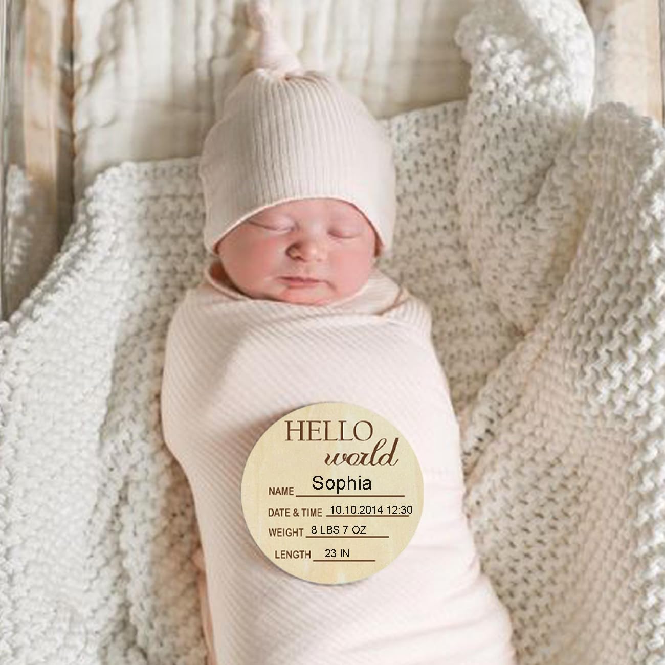 Baby Monthly Milestone Cards - My First Holiday Milestone | Baby Announcement Sign & Celebration Board | Hello World Sign | Milestone Photo Cards | Perfect Newborn Gift & Keepsake