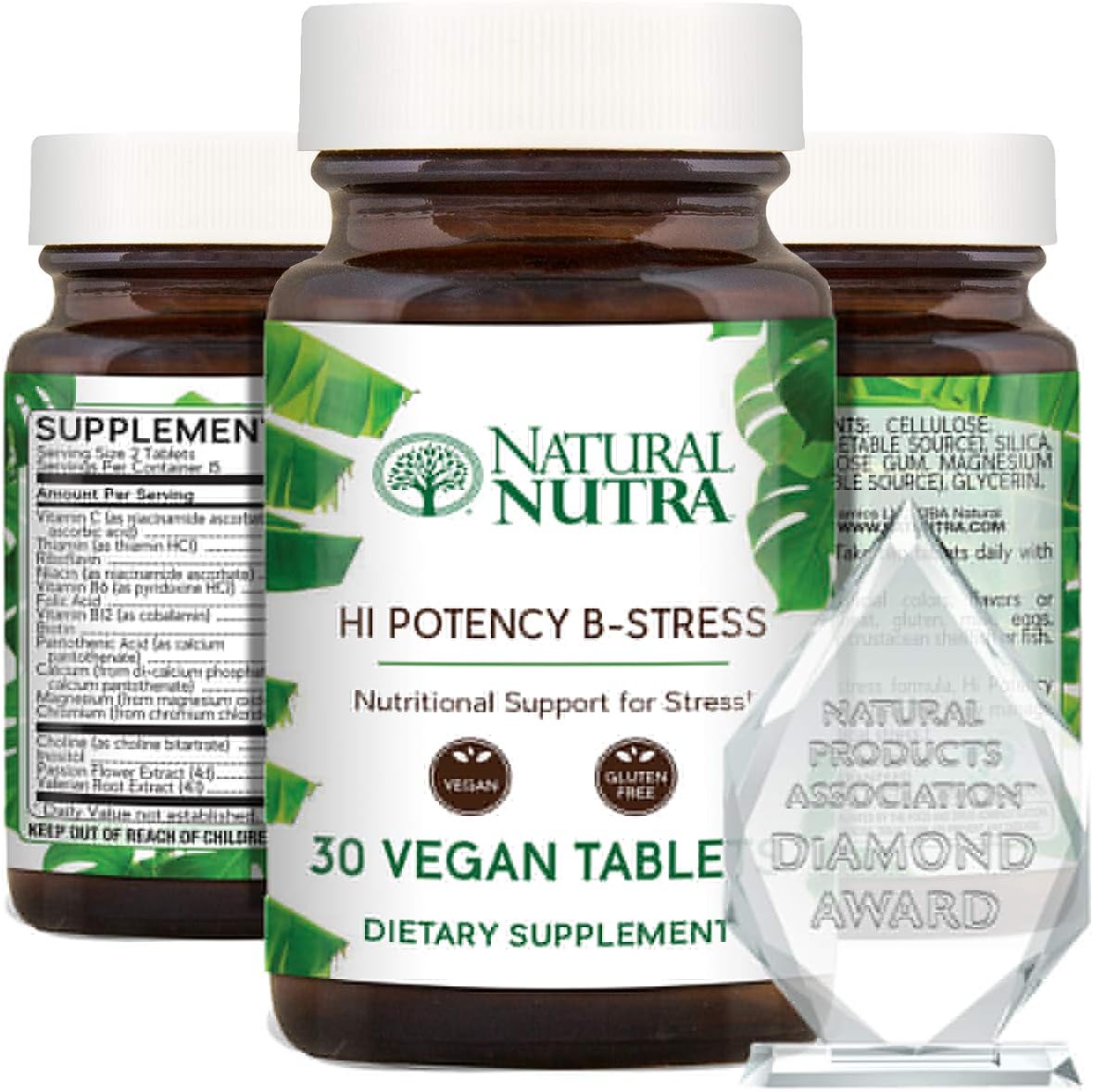 Hi Potency B Stress Complex by Natural Nutra with Vitamin C