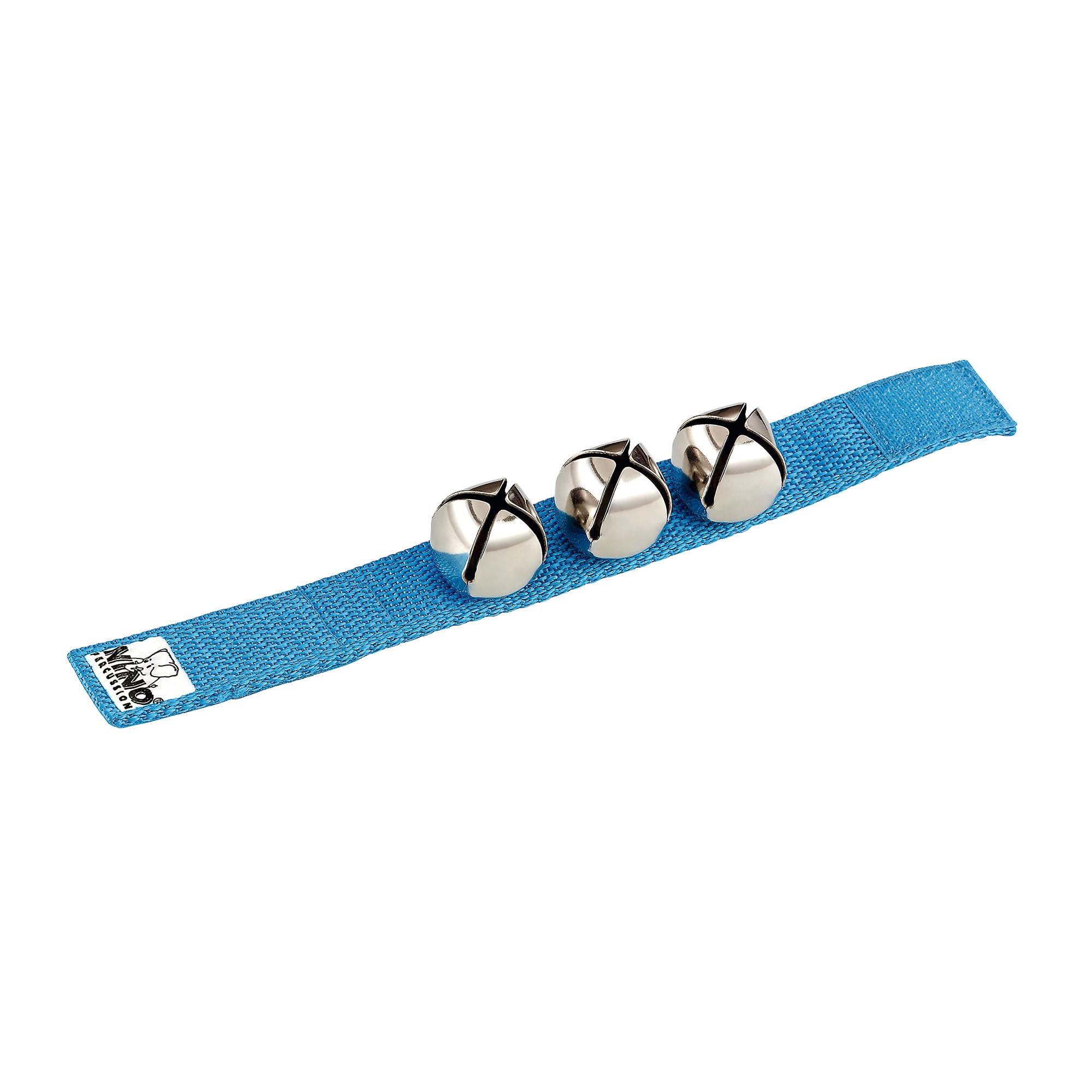 Nino Percussion Wrist Bell Instrument - Musical Instrument for Children from 4 Years - With hook and loop fastener - Nylon, Blue (NINO961B)