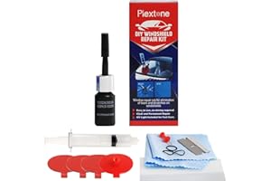 Plextone Windshield Repair Kit, Car Windshield Repair Tool with Windshield Repair Resin for Windshield Chip Repair, Auto Wind
