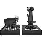 Logitech G X56 H.O.T.A.S Throttle and Joystick Flight Simulator Game Controller, 4 Spring Options, +189 Programmable Controls, RGB Lighting, 2x USB, PC - Black