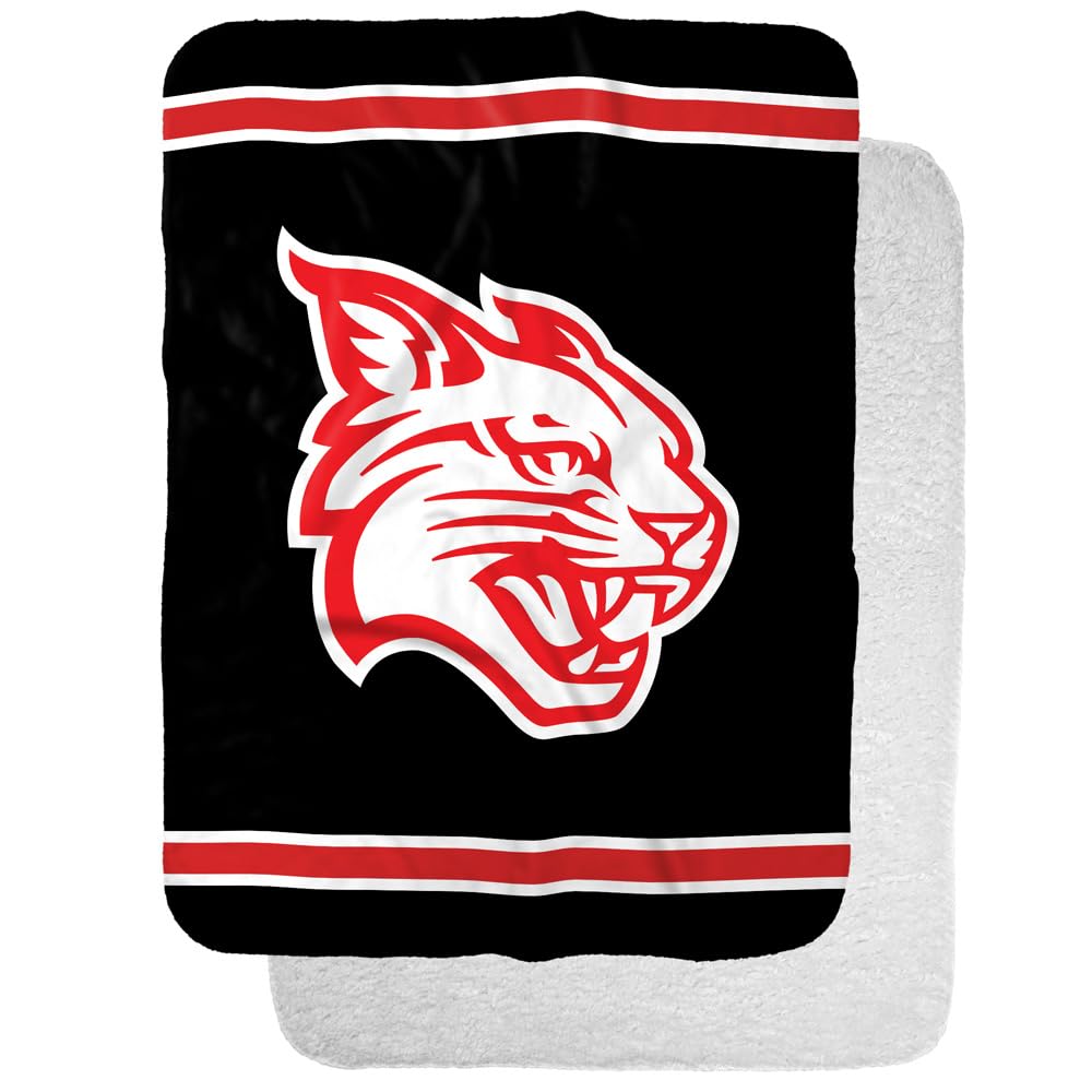 Davidson College Primary Logo Stripes Sherpa