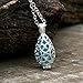 Recycled Vintage Mason Jar Filigree Teardrop Necklace